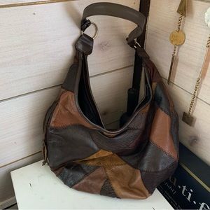 Patchwork handbag - gently used. Fall colors!